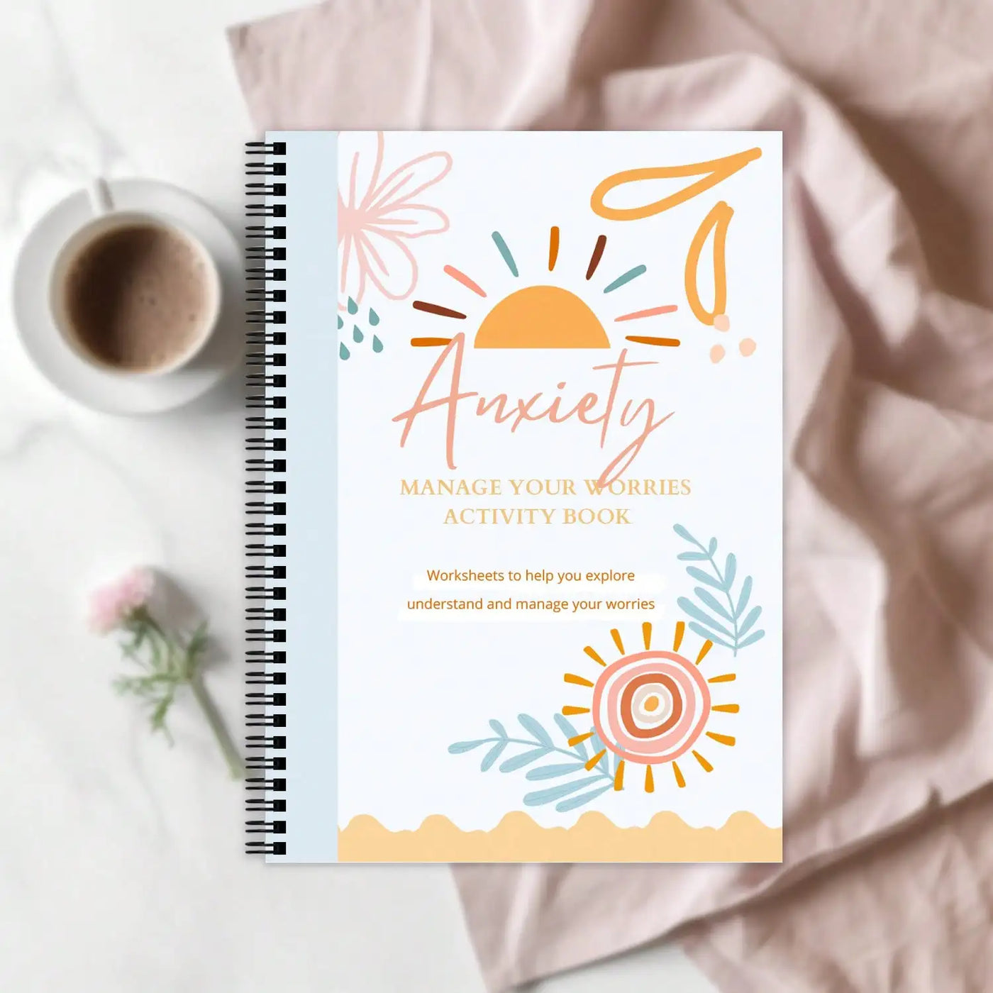 Anxiety Relief Workbook-CBT Therapy Journal with Counseling Worksheets