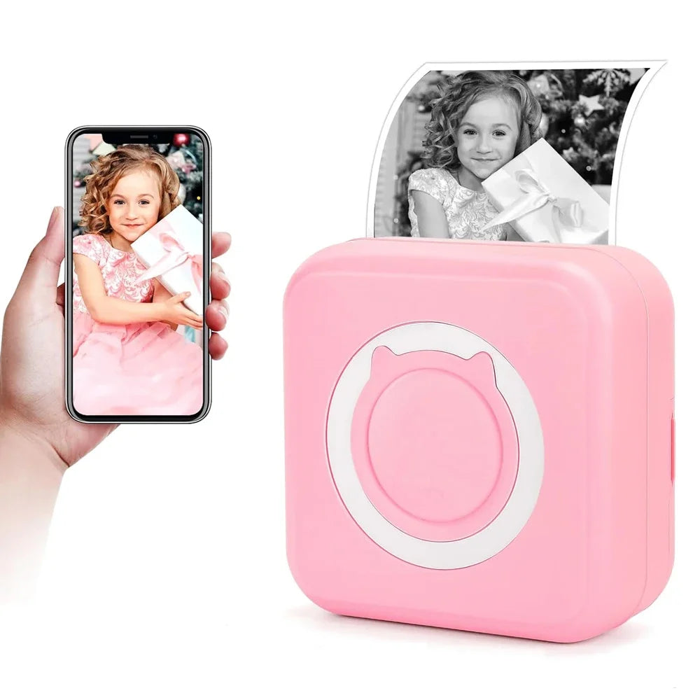 Portable Mini Thermal Printer Wireless BT 203dpi