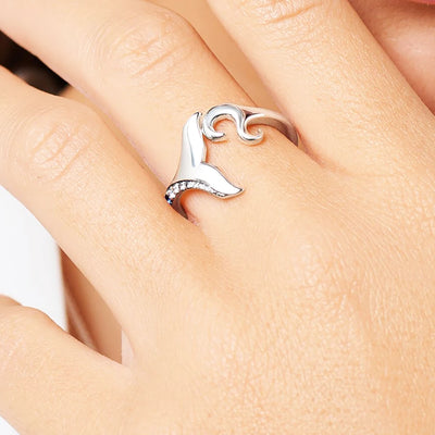 Dolphin Tail Fin Jewelry Set 925 Silver