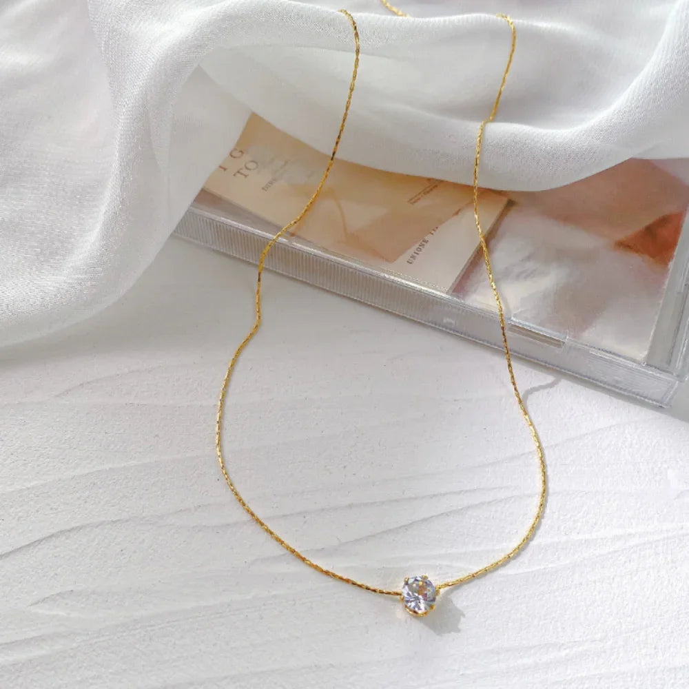 Hayseed Chain Diamante Necklace