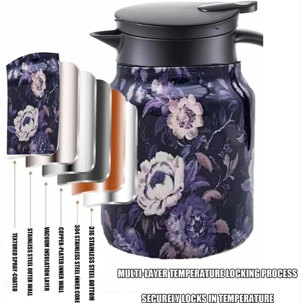 FloraBrew – Elegant Tea Thermos with Infuser!