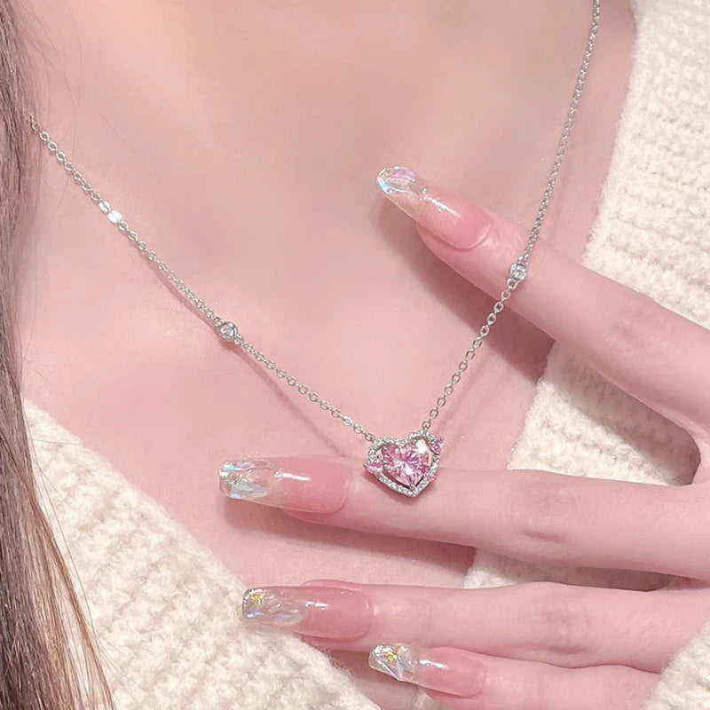 925 Sterling Silver Heart Pendant Necklace