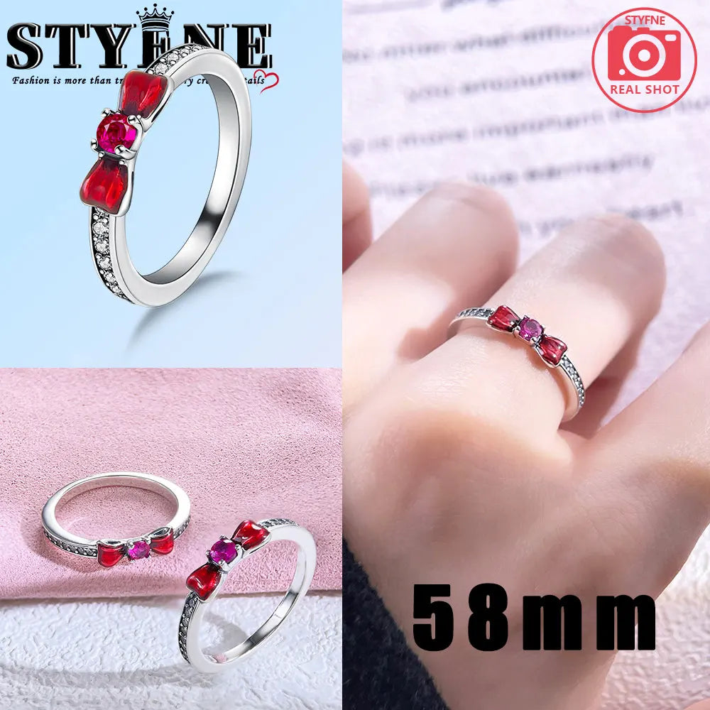 Series Sterling Silver 925 Pink Shiny Love