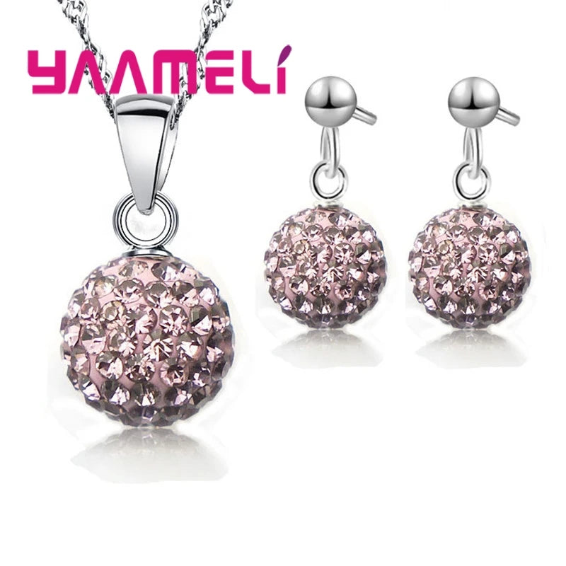 925 Sterling Silver Bridal Jewelry Sets