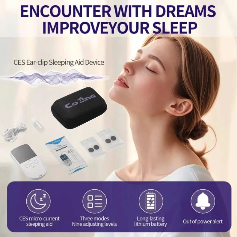Vagus nerve stimulation clip ear Sleep Aid