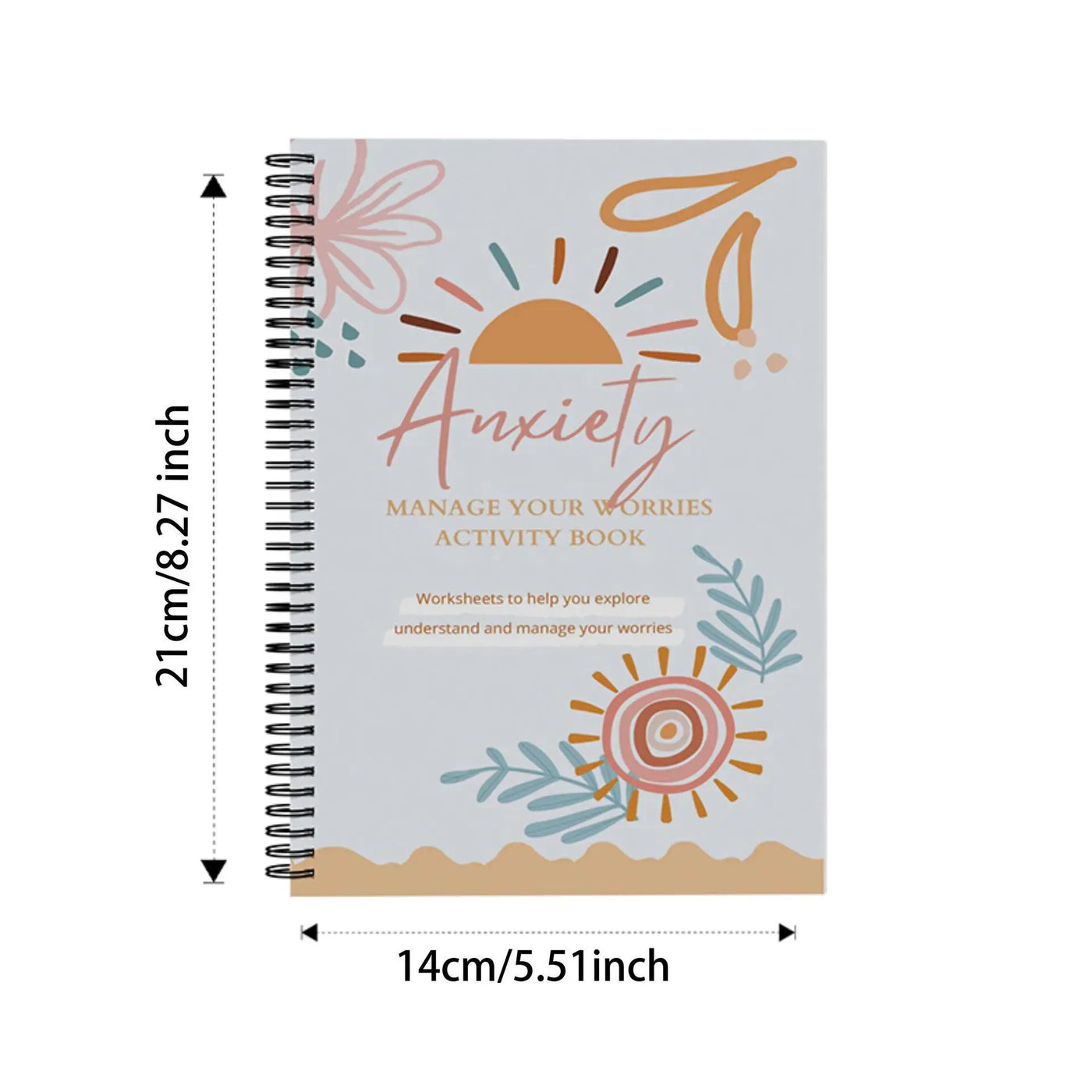 Anxiety Relief Workbook-CBT Therapy Journal with Counseling Worksheets