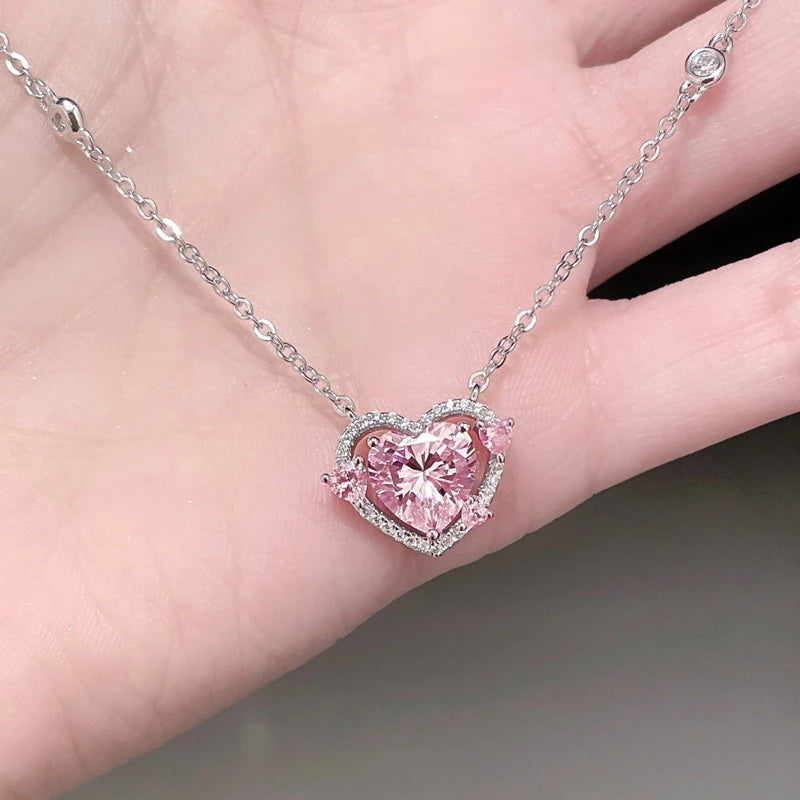 925 Sterling Silver Heart Pendant Necklace