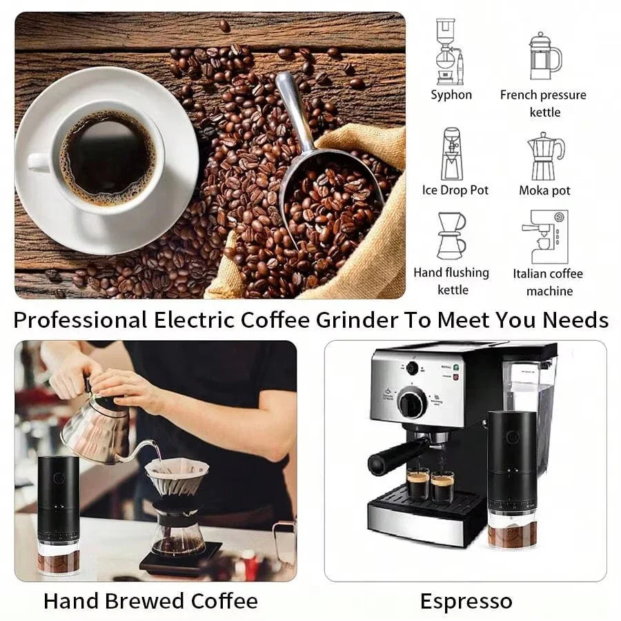Electric Coffee Grinder Adjustable Coffee Burr 1500w