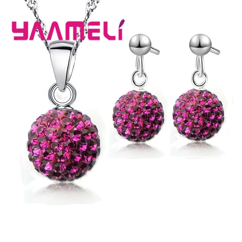 925 Sterling Silver Bridal Jewelry Sets