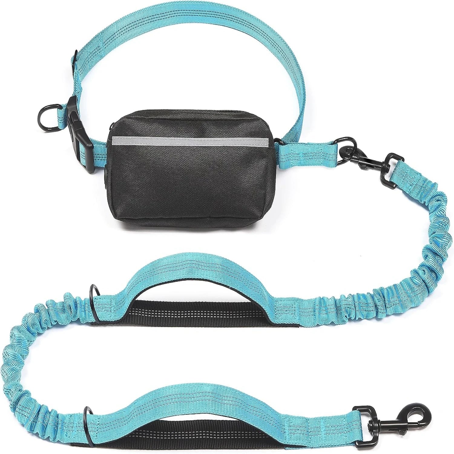 Walk Free: Hands-Free Dog Leash with Zipper Pouch
