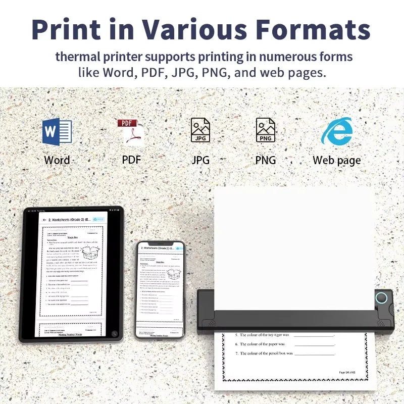 Portable A4 Thermal Printer