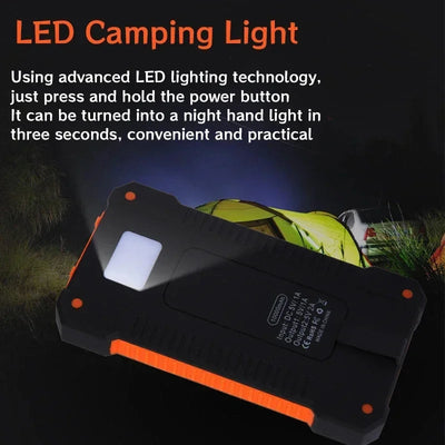 200000mah Solar Power Bank Large Capacity Fast Charging