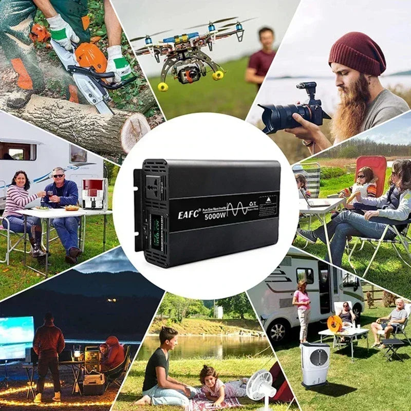EAFC Pure Sine Wave Inverter Power DC 12V to AC 220V