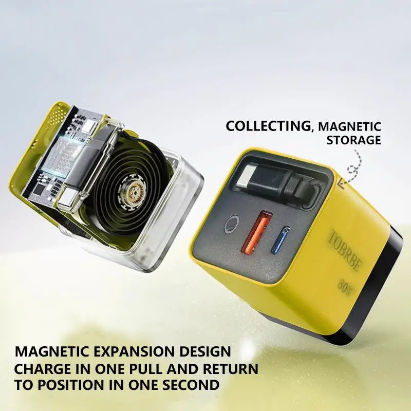 Charge Fast: 3-in-1 GaN 80W Scalable Charger