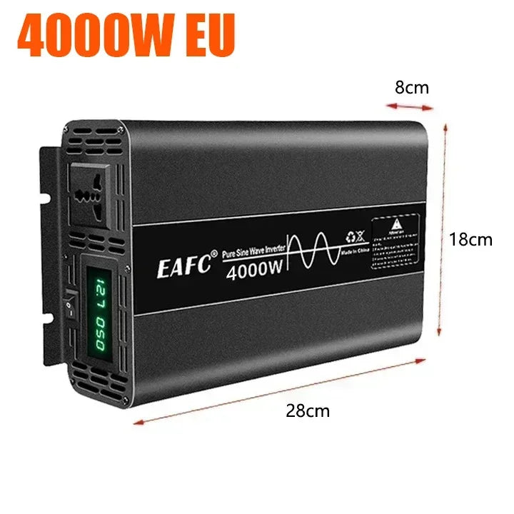EAFC Pure Sine Wave Inverter Power DC 12V to AC 220V