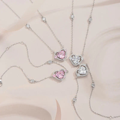 925 Sterling Silver Heart Pendant Necklace