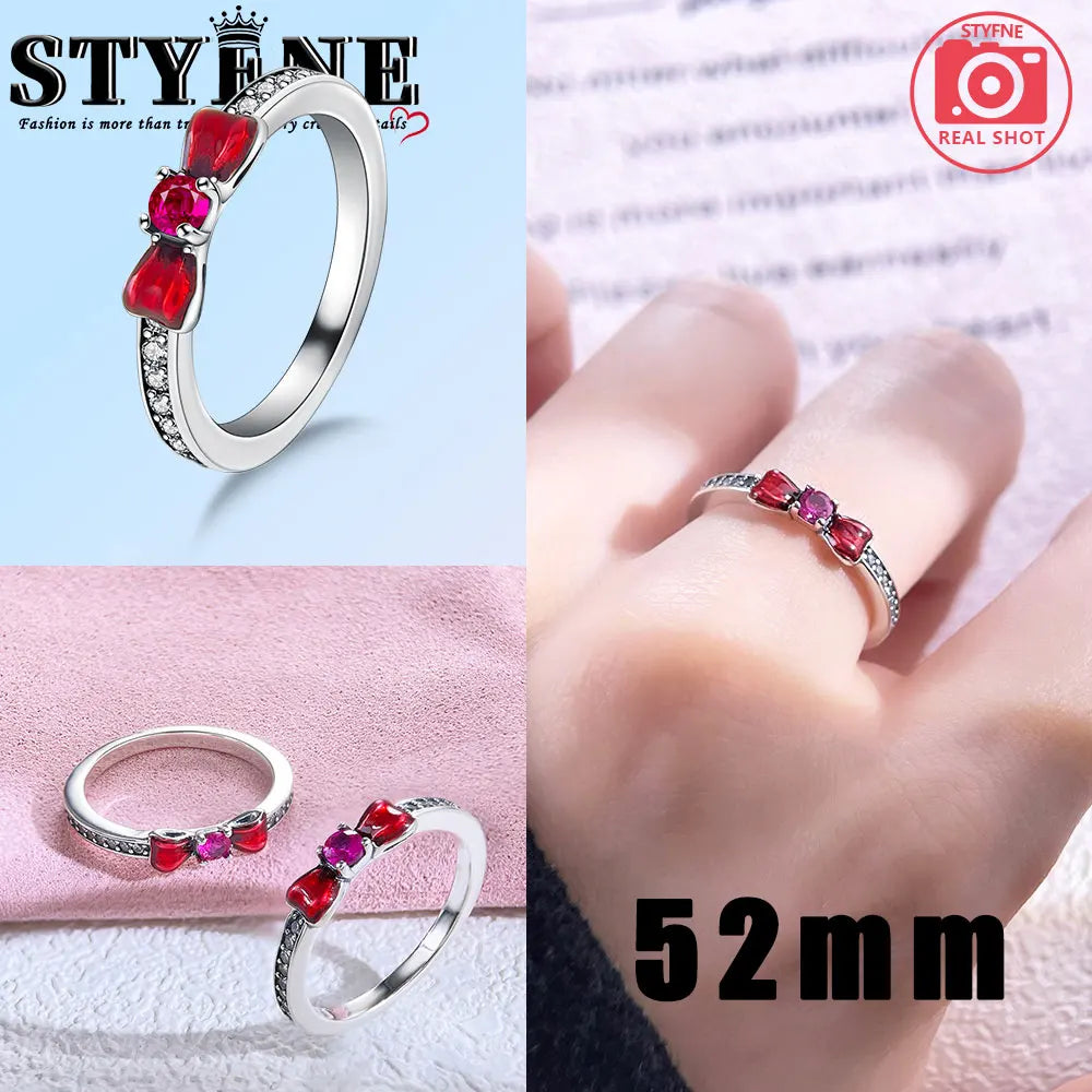 Series Sterling Silver 925 Pink Shiny Love