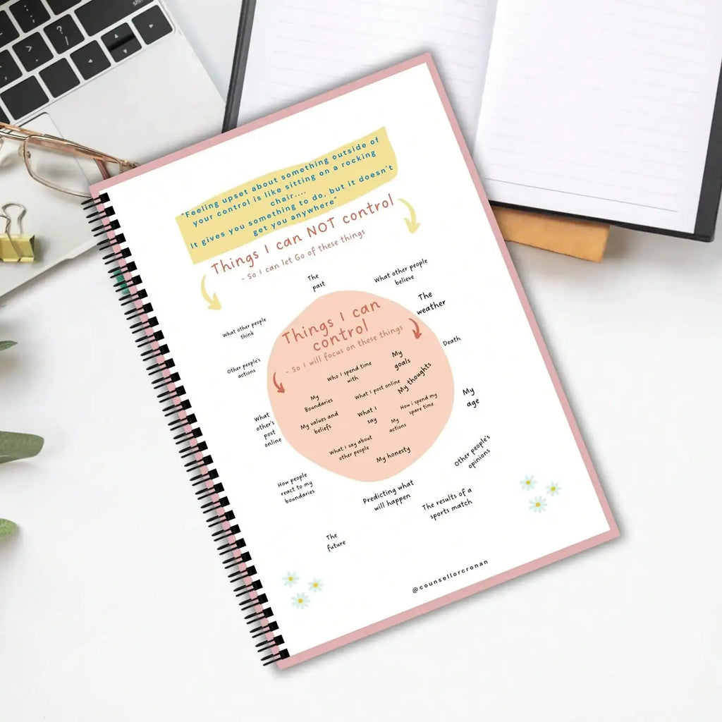 Anxiety Relief Workbook-CBT Therapy Journal with Counseling Worksheets