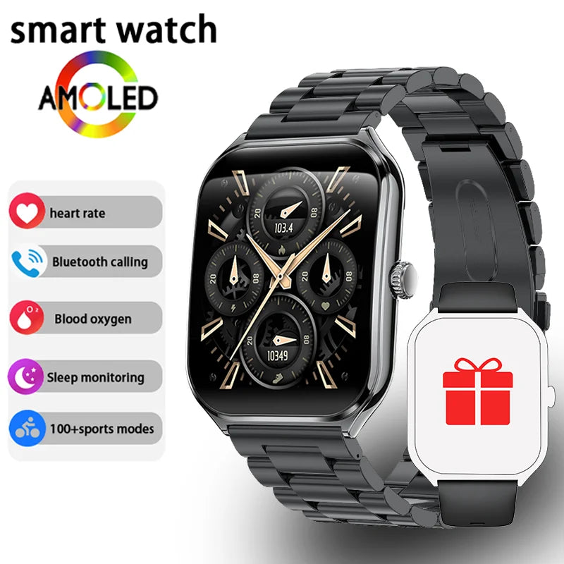 Ultra Slim Smart Watch 1.96" AMOLED 360*360 HD Pixel Display