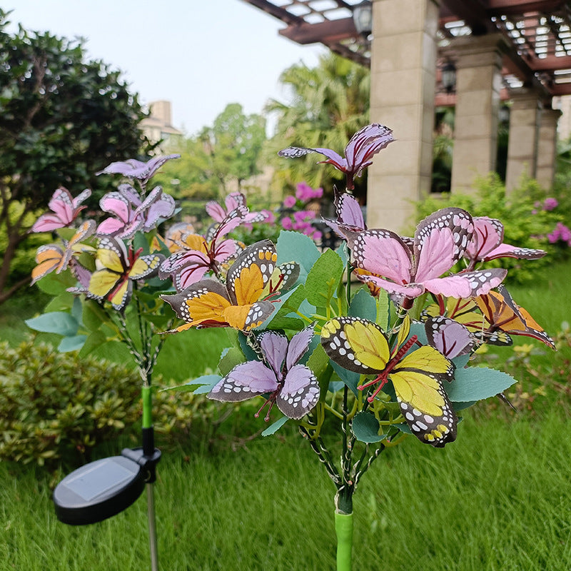 Solar Light Color LED Pansy Tree