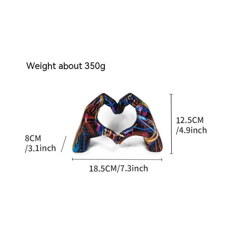Graffiti Love Gesture Decoration Home Living Room Office