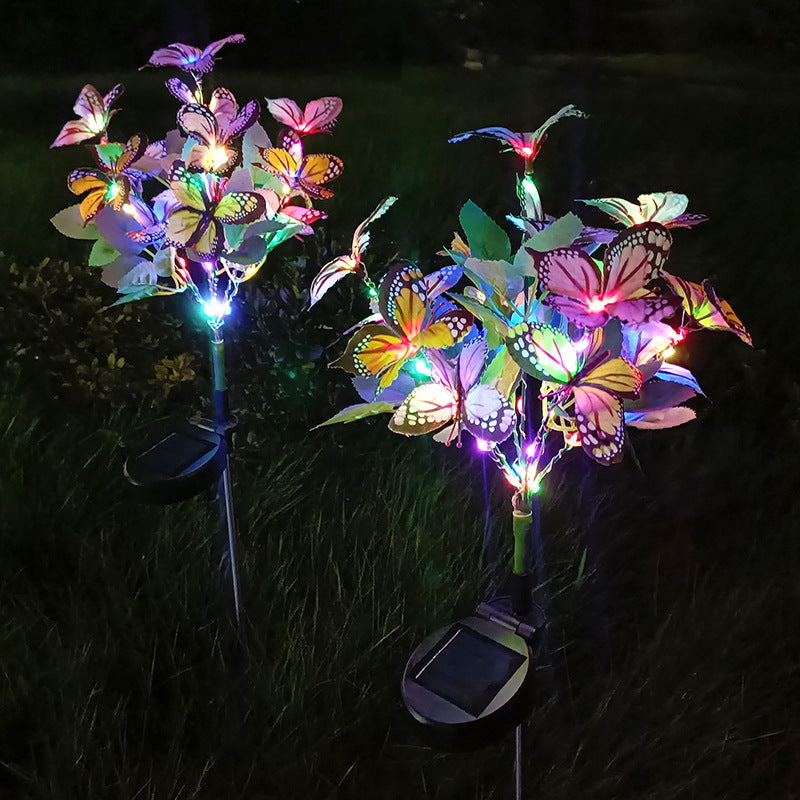 Solar Light Color LED Pansy Tree