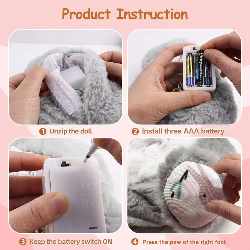 Breathing Rabbit Soothing Plush Toy