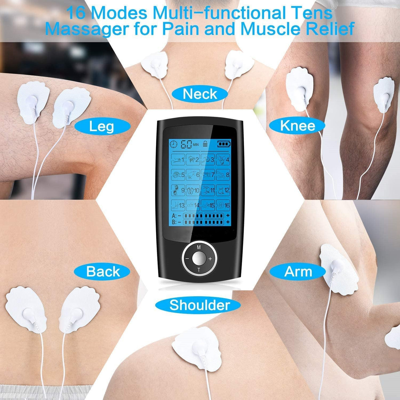 Digital Physiotherapy TENS Machine EMS Unit 16Mode - Buy Buy Baby