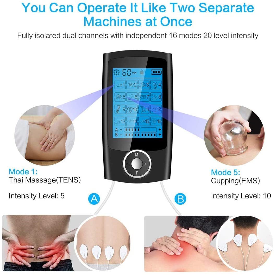 Digital Physiotherapy TENS Machine EMS Unit 16Mode - Buy Buy Baby