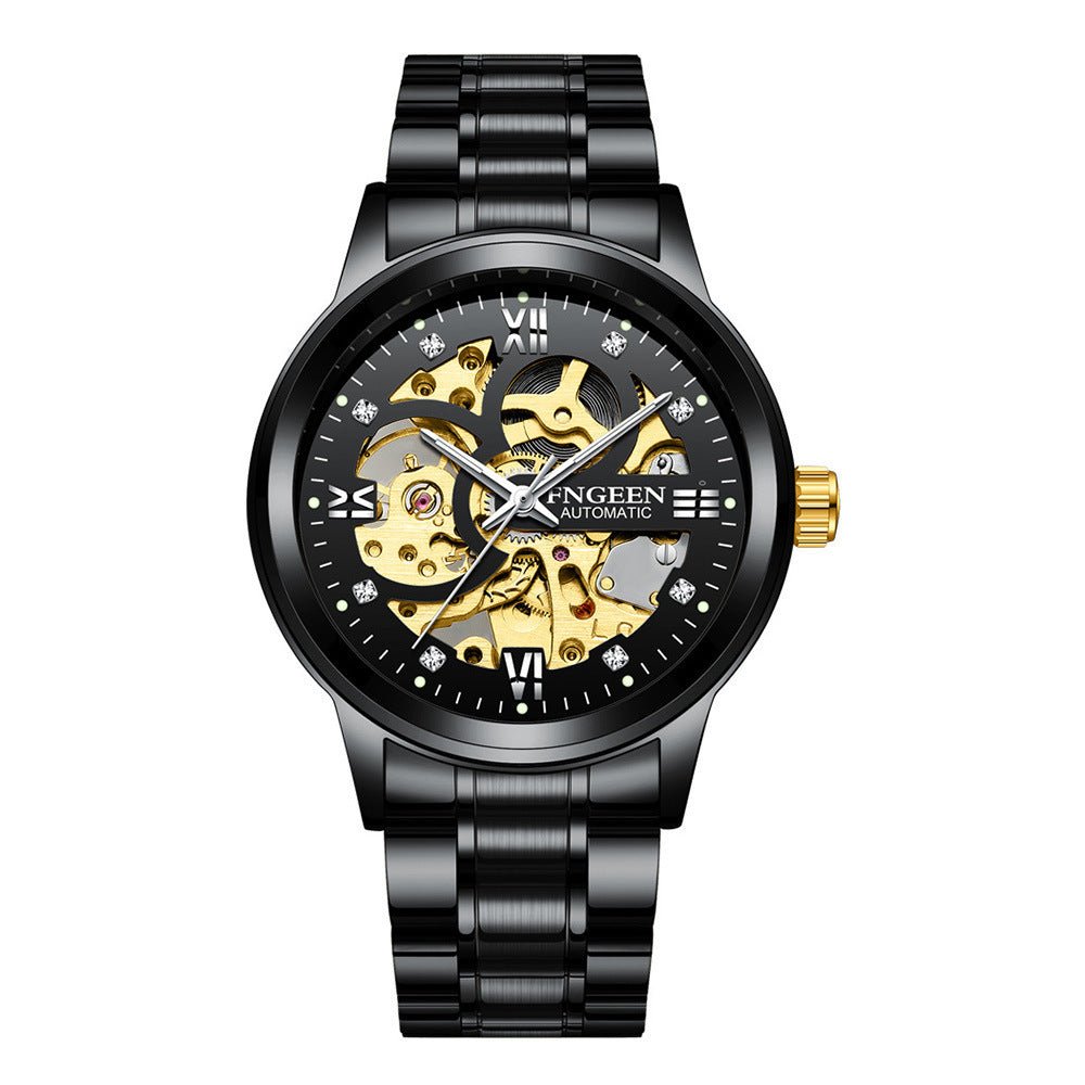 Fashion Luxury Luminous Waterproof Steel Band Mechanical Watch - Buy Buy Baby