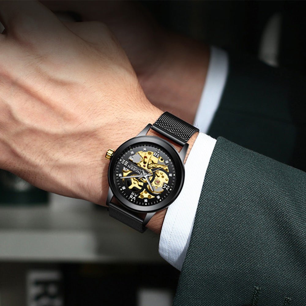Fashion Luxury Luminous Waterproof Steel Band Mechanical Watch - Buy Buy Baby