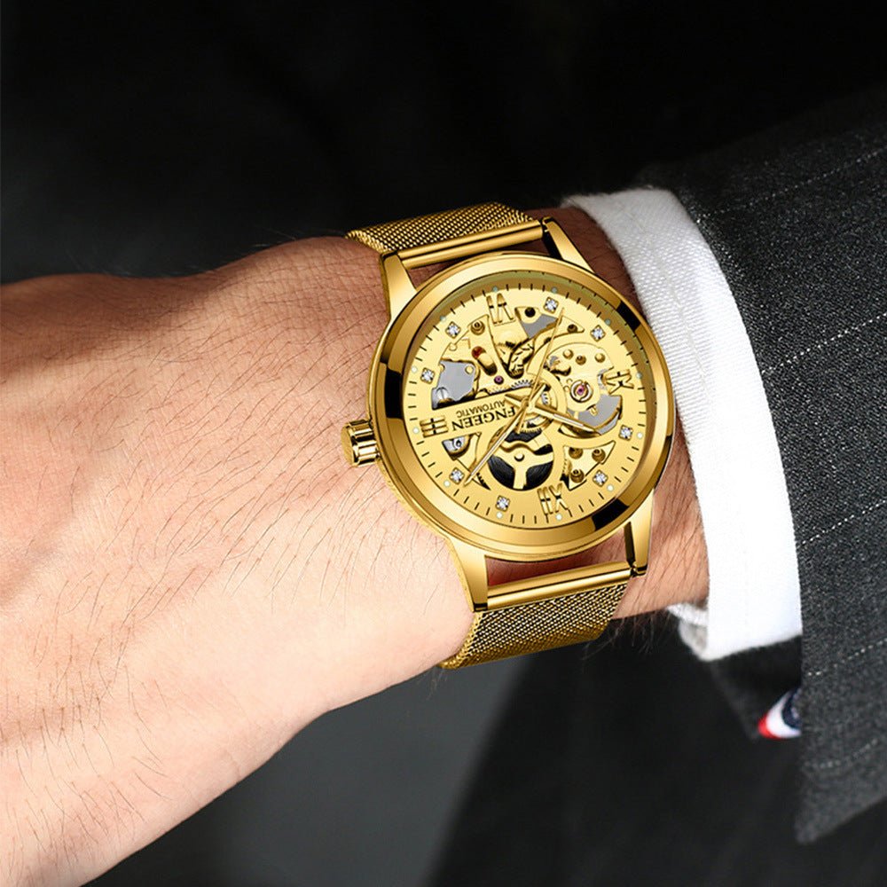Fashion Luxury Luminous Waterproof Steel Band Mechanical Watch - Buy Buy Baby