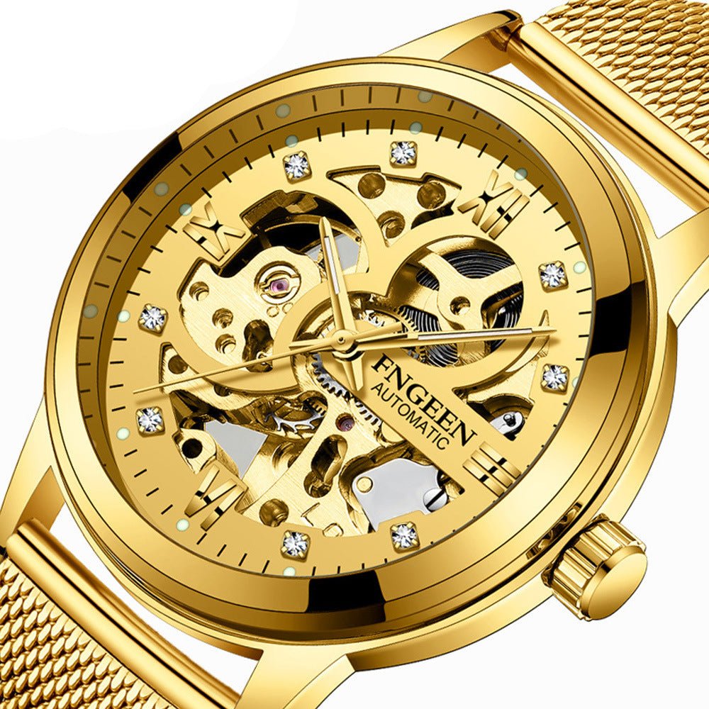 Fashion Luxury Luminous Waterproof Steel Band Mechanical Watch - Buy Buy Baby