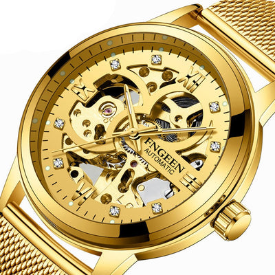 Fashion Luxury Luminous Waterproof Steel Band Mechanical Watch - Buy Buy Baby