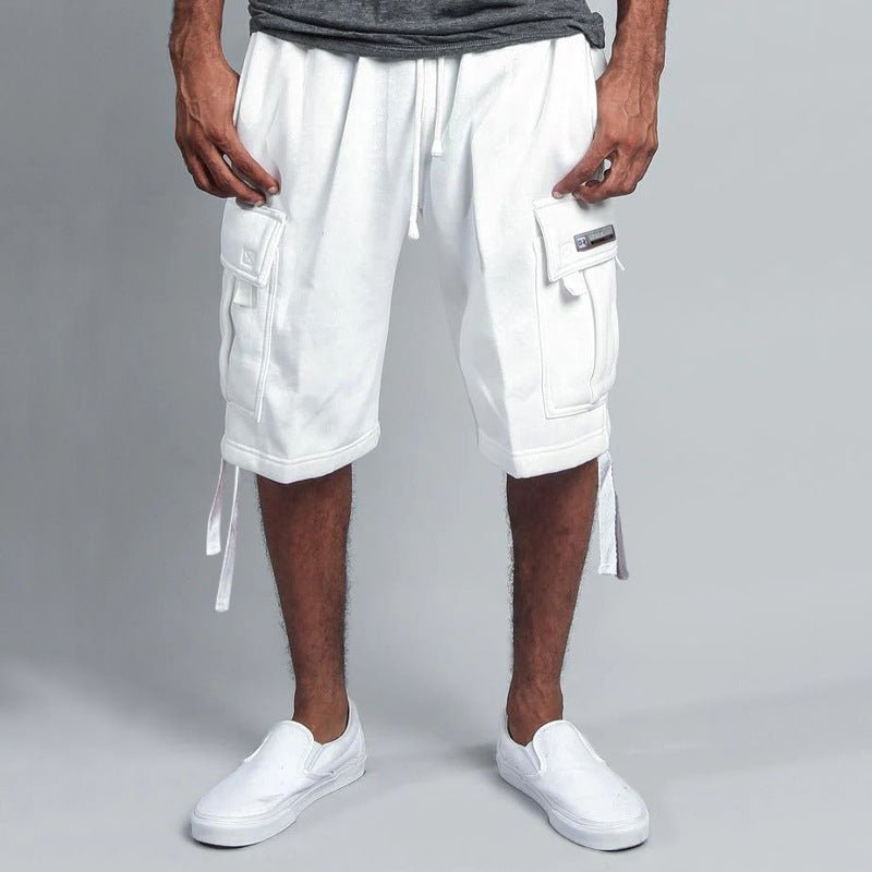Men's Casual Five - point Overalls Multi - pocket Loose Straight Shorts - Buy Buy Baby