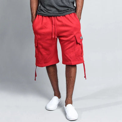 Men's Casual Five - point Overalls Multi - pocket Loose Straight Shorts - Buy Buy Baby