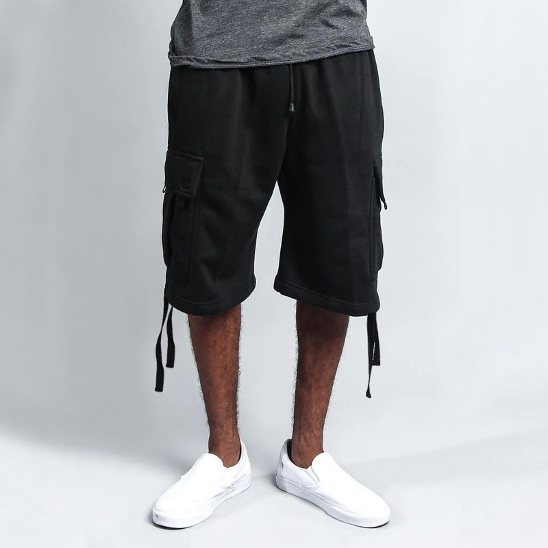 Men's Casual Five - point Overalls Multi - pocket Loose Straight Shorts - Buy Buy Baby