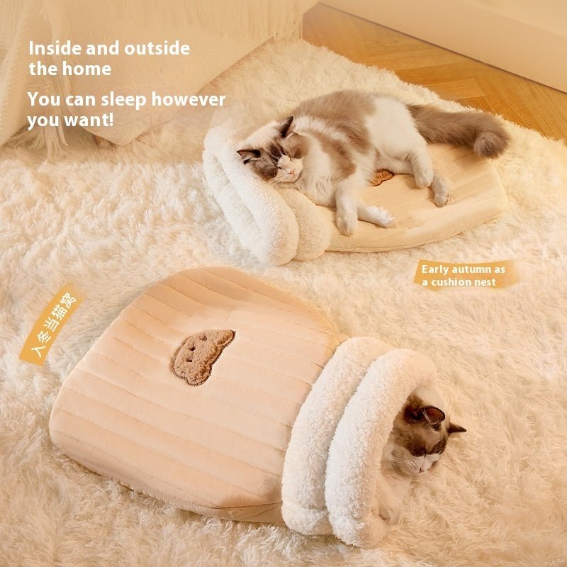 Sleeping Bag Warm Closed Pocket Cat Nest - Buy Buy Baby