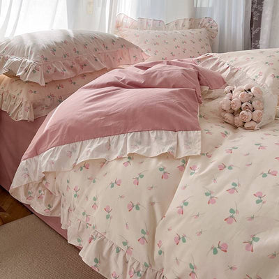 Spring And Autumn Girl Bedding Sheet Quilt Cover Set Of Three - Buy Buy Baby