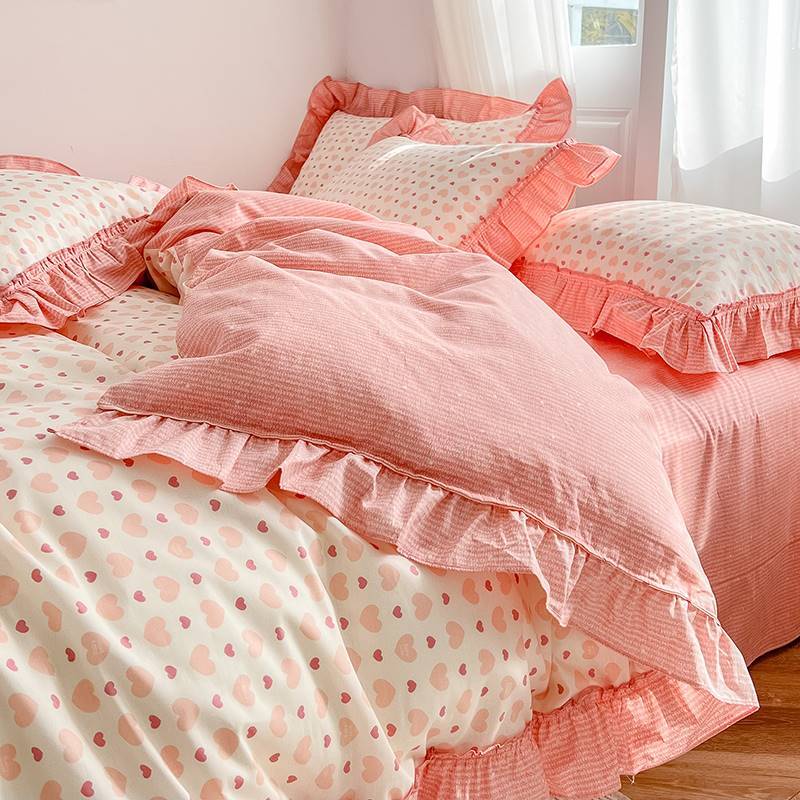 Spring And Autumn Girl Bedding Sheet Quilt Cover Set Of Three - Buy Buy Baby