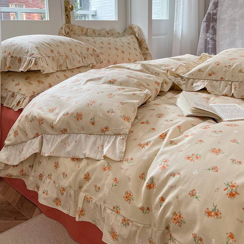 Spring And Autumn Girl Bedding Sheet Quilt Cover Set Of Three - Buy Buy Baby