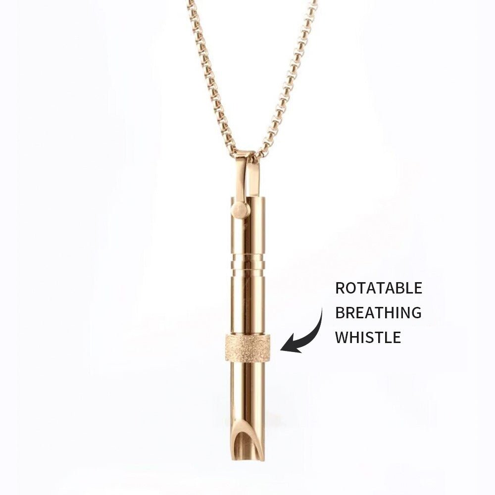Stainless Steel Mindfulness Breathing Necklace For Anxiety Relief Pendant - Buy Buy Baby