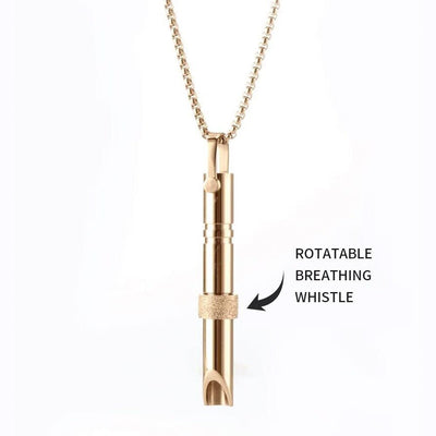 Stainless Steel Mindfulness Breathing Necklace For Anxiety Relief Pendant - Buy Buy Baby
