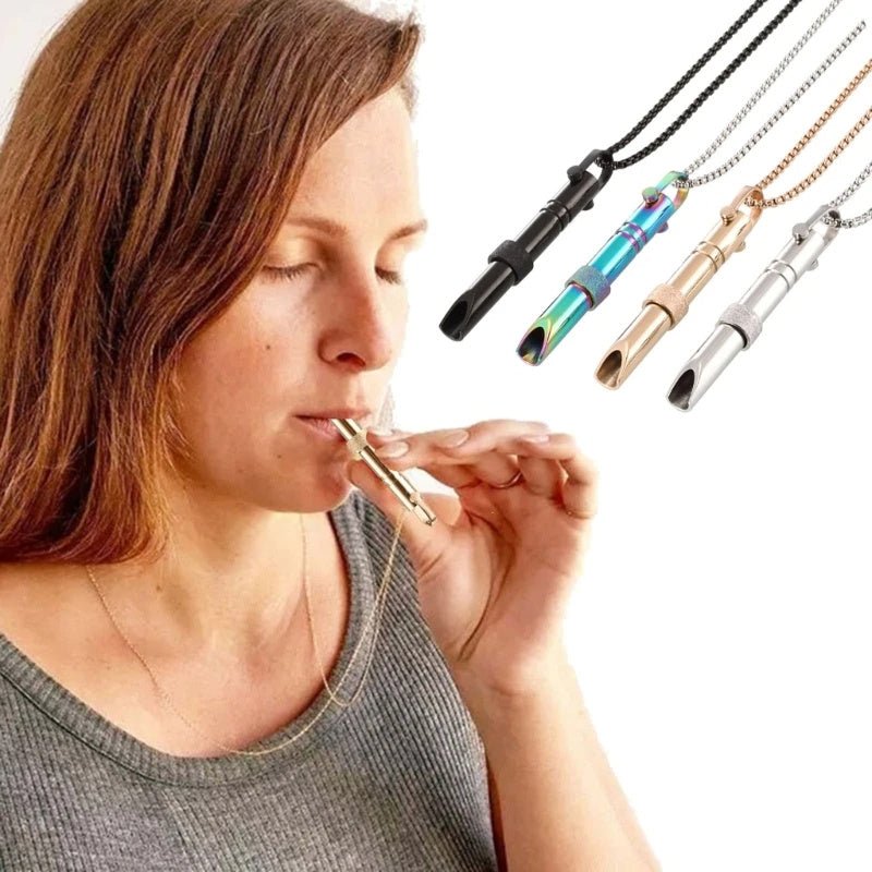 Stainless Steel Mindfulness Breathing Necklace For Anxiety Relief Pendant - Buy Buy Baby