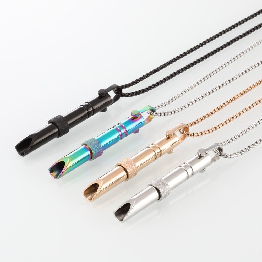 Stainless Steel Mindfulness Breathing Necklace For Anxiety Relief Pendant - Buy Buy Baby
