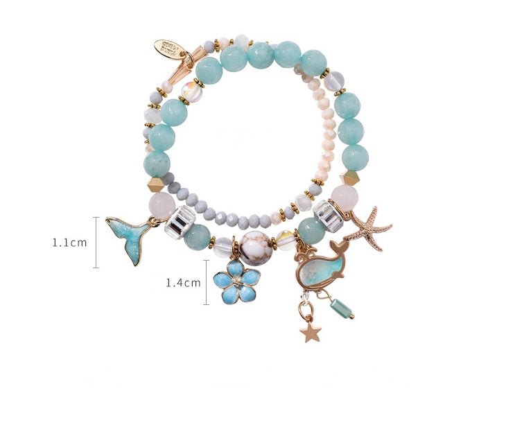 Whale tail bracelet double elastic retro flower starfish - Buy Buy Baby
